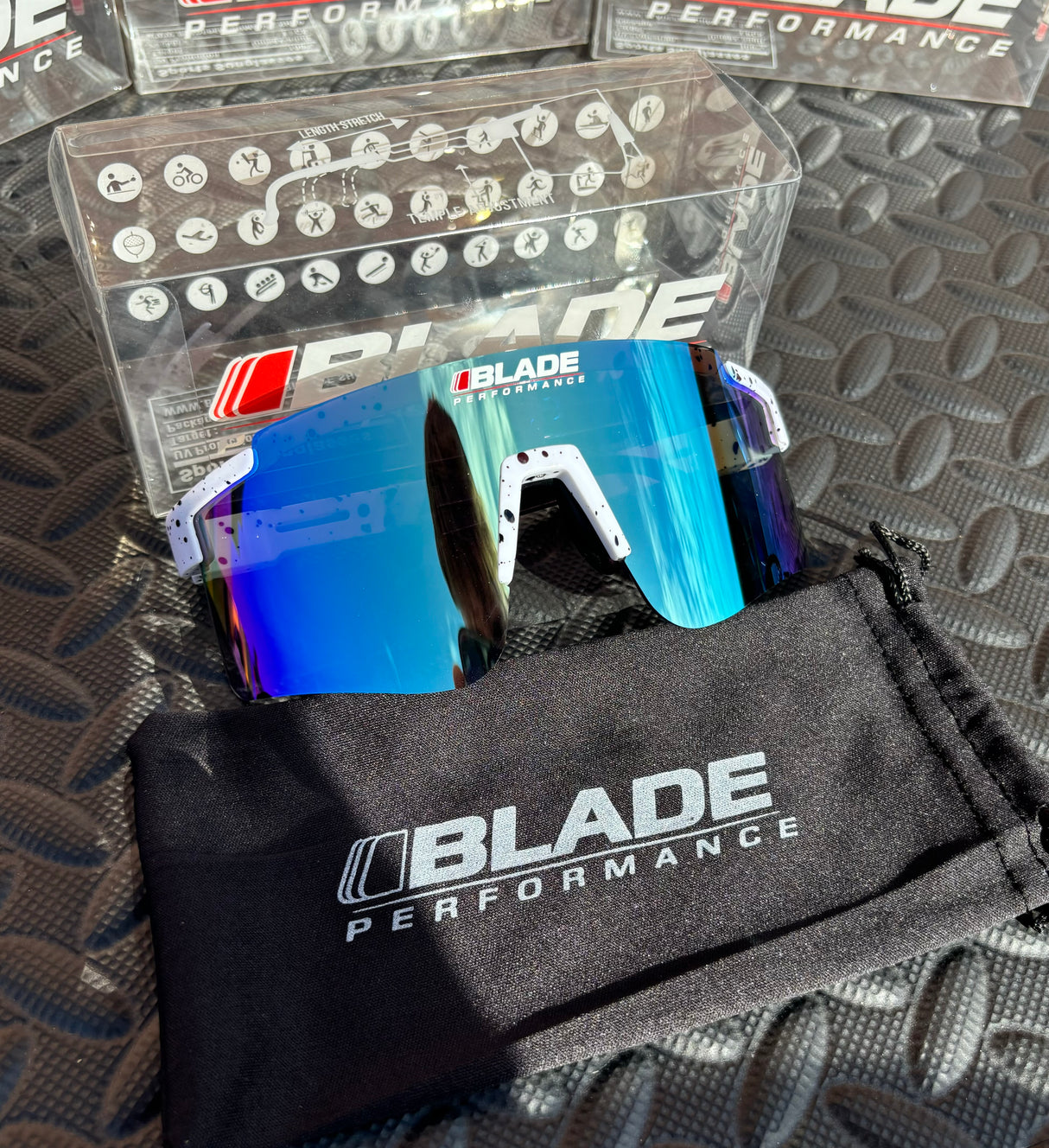 Sky Blue Blade Sunglasses