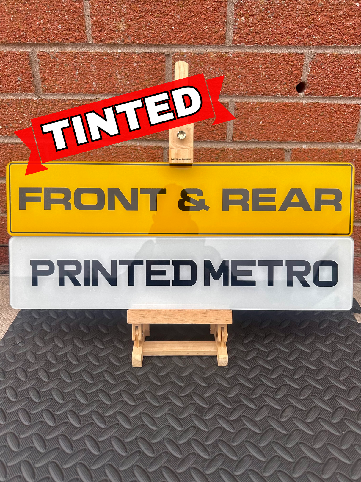 Printed TINTED Metro Show Plates (Display Purposes Only)