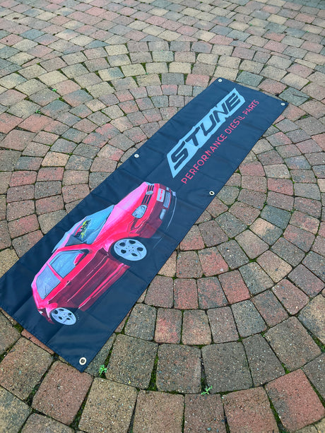 Red Mk4 Golf Banner