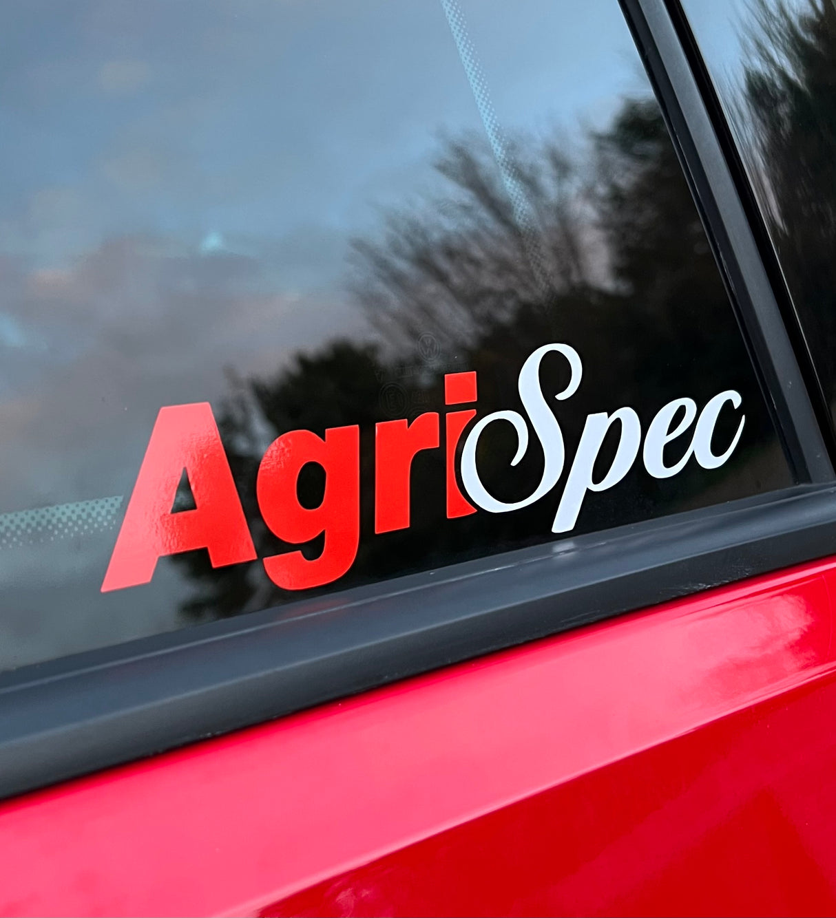 Agri Spec Window Sticker