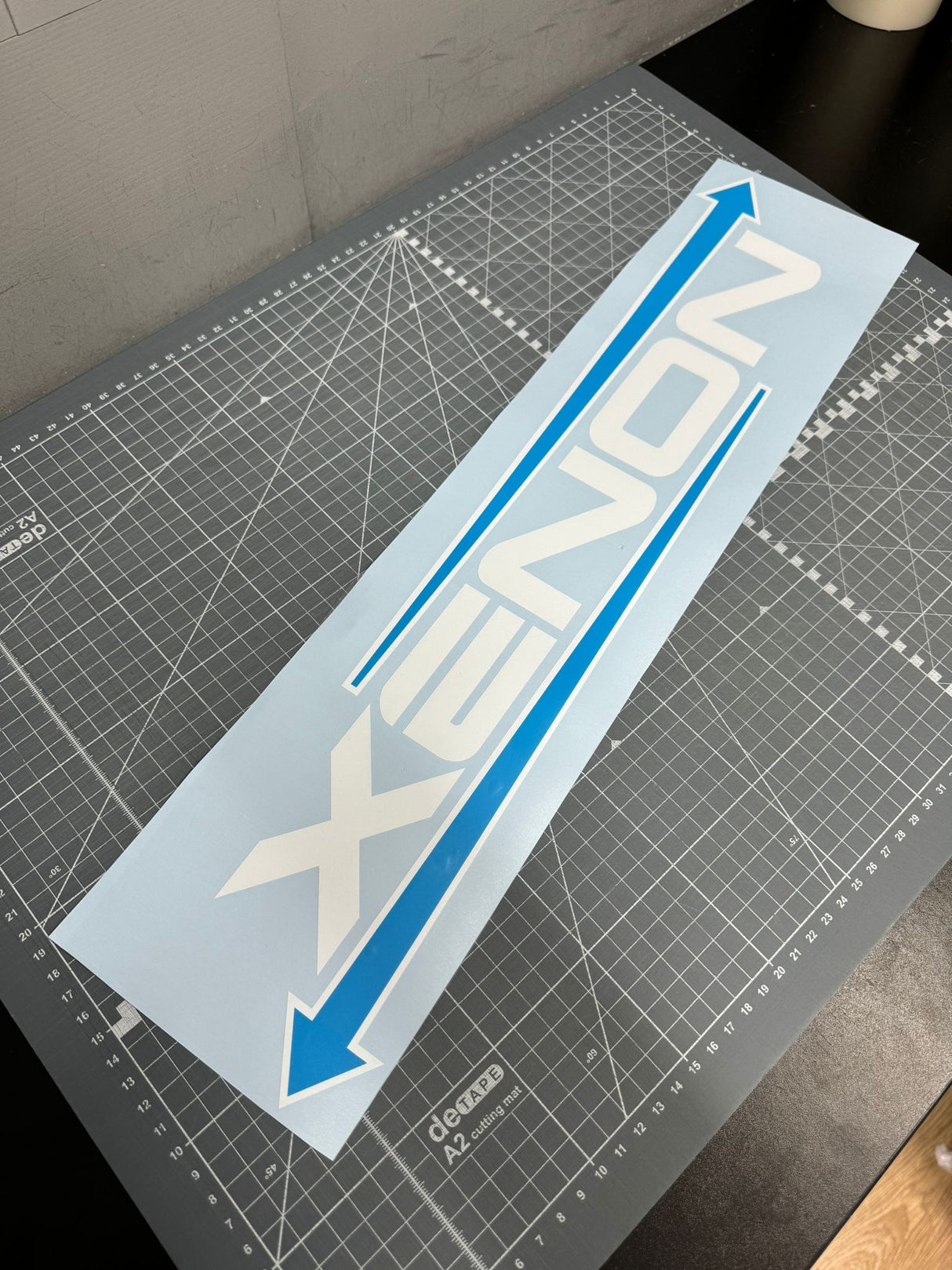 Large Xenon Window Sticker